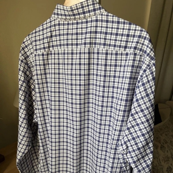Saks Fifth Avenue Men’s Blue/white Plaid Longsleeve Button Up Size XL - Picture 8 of 10